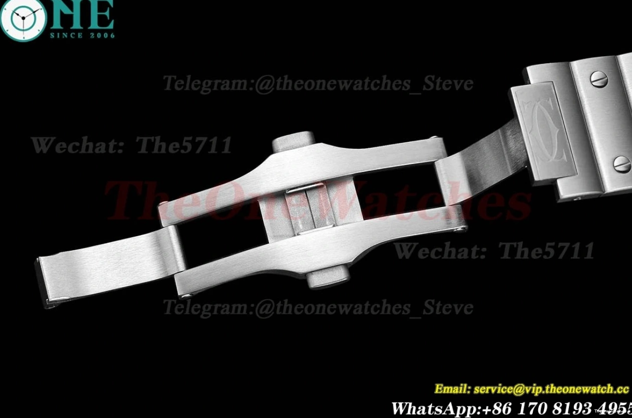 SS Green XL Cartier SS Santos MY9019 BVF De 40mm Dial 1211